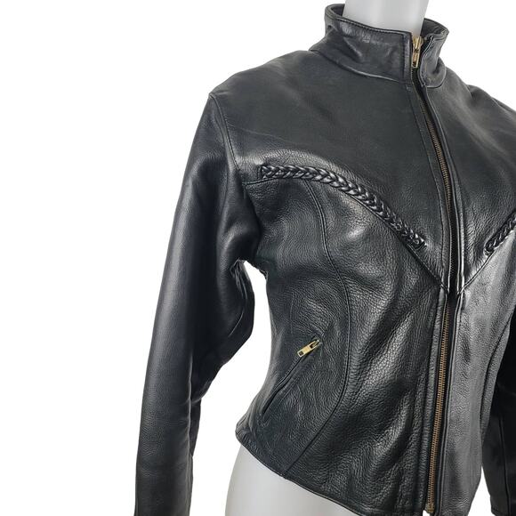 Unik Ultra Leather Motorcycle Jacket Zip Out Liner/Vest Women's M - Picture 3 of 9